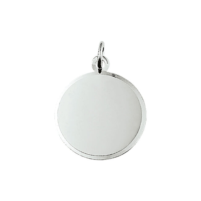 Blinckers Jewellery Huiscollectie BJ Hanger 10.05763 Zilver Graveerplaat Rond