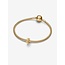 Pandora Pandora Bedel 764078C01 Zilver 14k Geelgouden Plating met Zirkonia