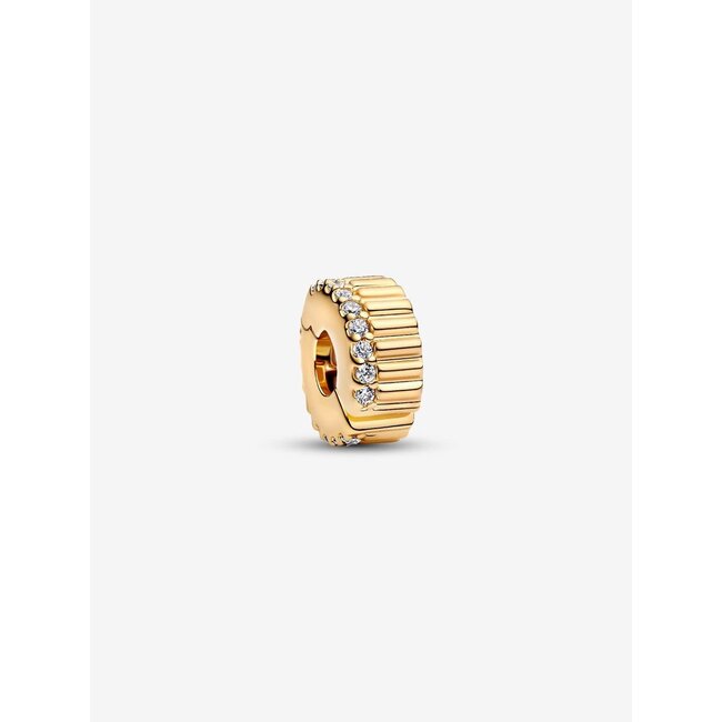 Pandora Pandora Bedel 764078C01 Zilver 14k Geelgouden Plating met Zirkonia