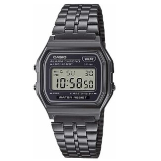 Casio G-Shock Casio Horloge A158WETB-1AEF Staal Digitaal met Grijze Wijzerplaat