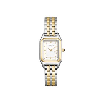Rosefield Rosefield Horloge OCWDSD-OC03 Ivy White Gold Roman Staal Bi-Color Quartz en Witte Wijzerplaat 25-30mm