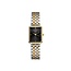 Rosefield Rosefield Horloge OBDSG-O88 Octagon XS Black Sunray Staal Bi-Color Quartz met Zwarte Wijzerplaat 19.5-24mm