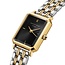 Rosefield Rosefield Horloge OBDSG-O88 Octagon XS Black Sunray Staal Bi-Color Quartz met Zwarte Wijzerplaat 19.5-24mm
