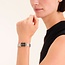 Rosefield Rosefield Horloge OBDSG-O88 Octagon XS Black Sunray Staal Bi-Color Quartz met Zwarte Wijzerplaat 19.5-24mm