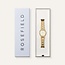 Rosefield Rosefield Horloge ORCGSG-OR01 Gaia Roman Indexes Quartz Staal met Geelgouden Plating 30mm