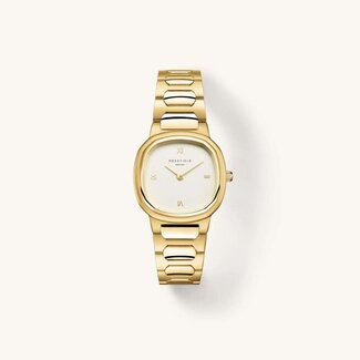 Rosefield Rosefield Horloge ORCGSG-OR01 Gaia Roman Indexes Quartz Staal met Geelgouden Plating 30mm