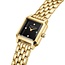 Rosefield Rosefield Horloge BBGSG-B08 Boxelle Black 4 Crystal Quartz met Geelgouden Plating met Zwarte Wijzerplaat 19.5mm