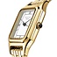 Rosefield Rosefield Horloge OCWGSG-OC01 Ivy White Black Roman Quartz Staal met Geelgouden Plating Witte Wijzerplaat 21-26mm