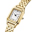 Rosefield Rosefield Horloge OCWGSG-OC01 Ivy White Black Roman Quartz Staal met Geelgouden Plating Witte Wijzerplaat 21-26mm