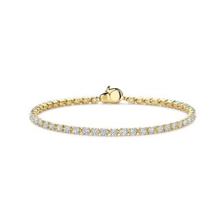 Ti Sento Milano Ti Sento Armband 2951ZY Zilver met Geelgouden Plating Tennis met Zirkonia 18cm