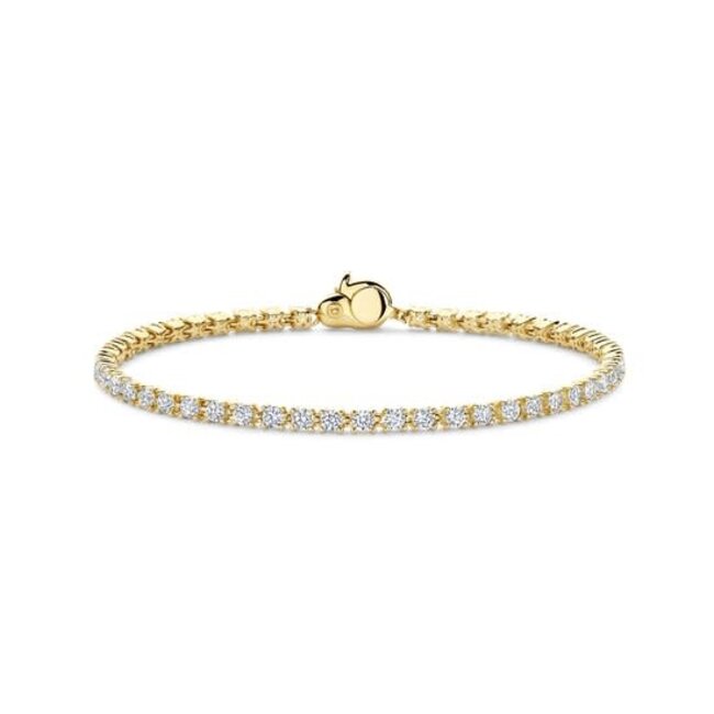 Ti Sento Milano Ti Sento Armband 2951ZY Zilver met Geelgouden Plating Tennis met Zirkonia 18cm