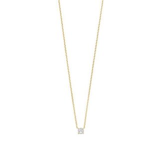 Ti Sento Milano Ti Sento Collier 3894ZY/42 Zilver met Geelgouden Plating en Zirkonia 38-48cm