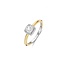 Ti Sento Milano Ti Sento Ring 12388ZY/54 Zilver met Geelgouden Plating en Zirkonia Maat 54