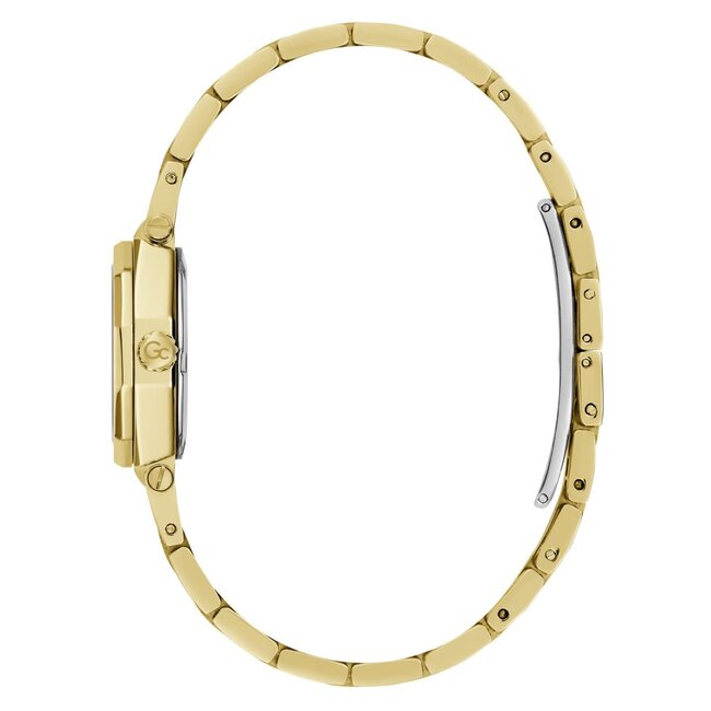 GC GC Horloge Z54005L9 Gleam Mini Staal met Geelgouden Plating Quartz Swiss Made met Zirkonia 25mm