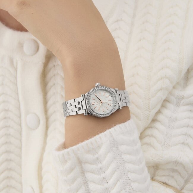 GC GC Horloge Z54006L9 Gleam Mini Staal Quartz Swiss Made met Zirkonia 25mm