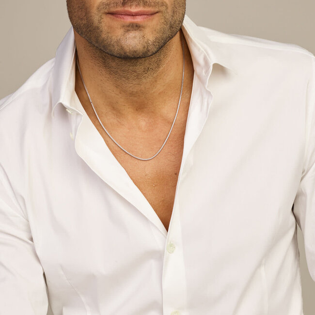 Blinckers Jewellery Huiscollectie BJ Collier 13.21895 Zilver Venetiaans 2,1mm x 60cm