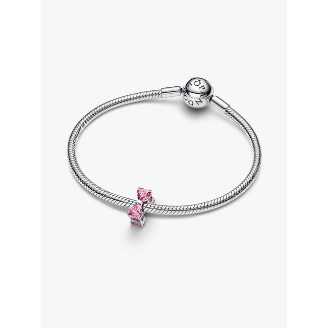 Pandora Pandora Bedel 794253C01 Zilver Roze Strik