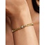 Pandora Pandora Armband 564226C01-18 Zilver met Geelgouden Plating Gourmette met Hart Zirkonia 18cm
