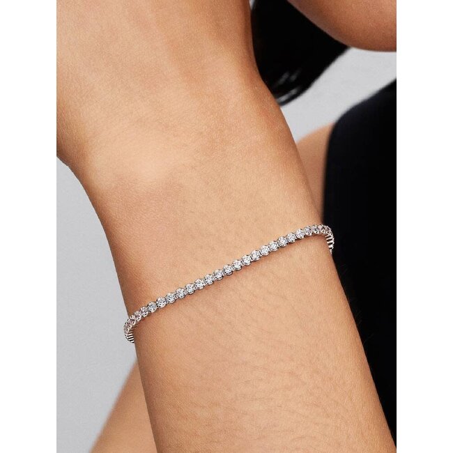 Pandora Pandora Armband 593927C01-18 Zilver Tennis Rond Zirkonia 18cm