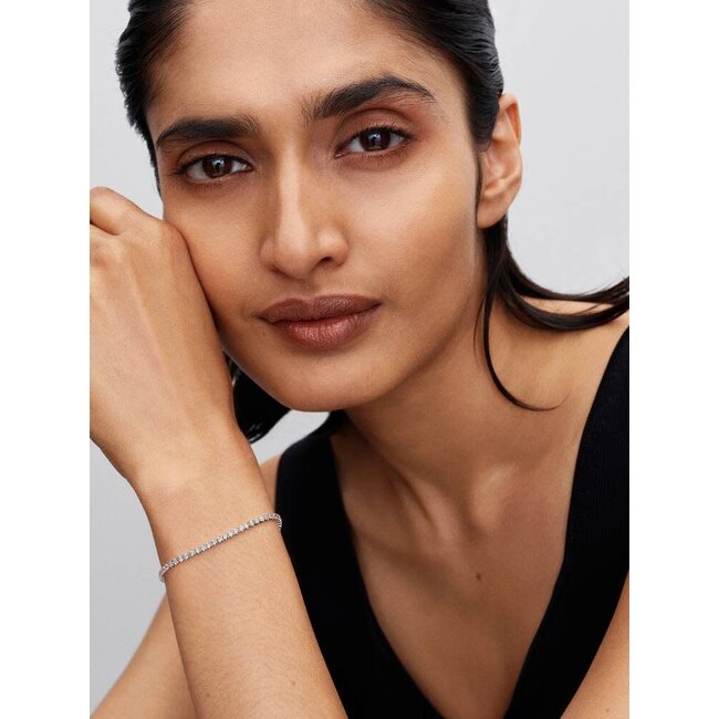 Pandora Pandora Armband 593927C01-18 Zilver Tennis Rond Zirkonia 18cm