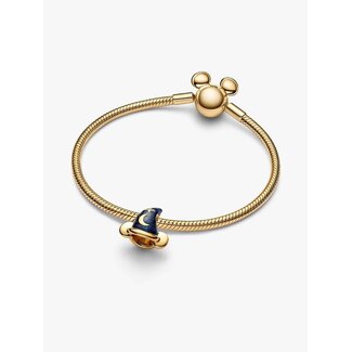 Pandora Pandora Bedel 764207C01 Zilver met Geelgouden Plating Mickey Hoed met Labgrown Diamant 0.007crt