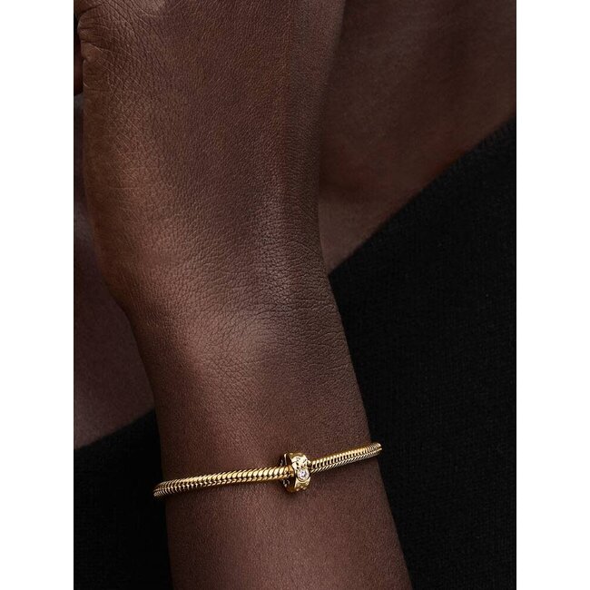 Pandora Pandora Bedel 764130C01 Zilver met Geelgouden Plating Disney Mickey Mini Mouse met Zirkonia