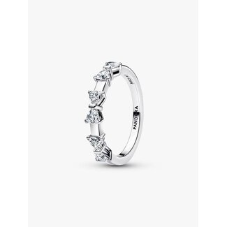 Pandora Pandora Ring 194233C01-54 Zilver met Strikjes en Zirkonia Maat 54