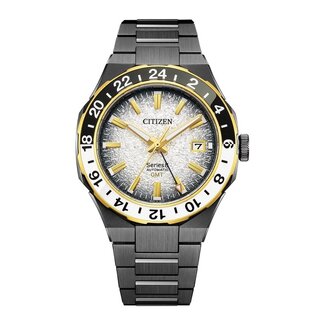 Citizen Citizen Horloge NB6035-55H Serie 8 GMT Automaat Staal Gun Metal Saffier Glas 100m Waterdicht 41mm Limited Edition