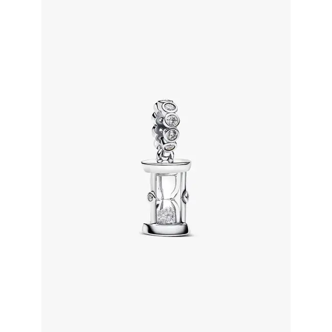 Pandora Pandora Bedel 794140C01 Zilver Zandloper met Zirkonia en Glas