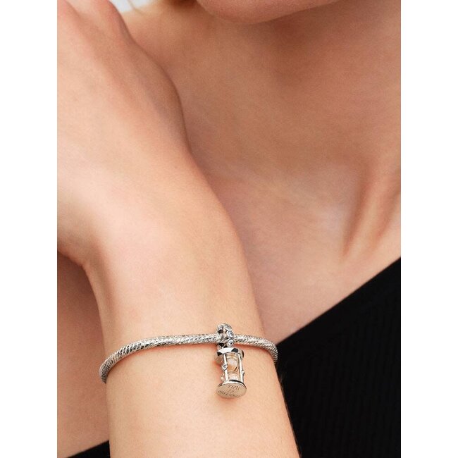 Pandora Pandora Bedel 794140C01 Zilver Zandloper met Zirkonia en Glas