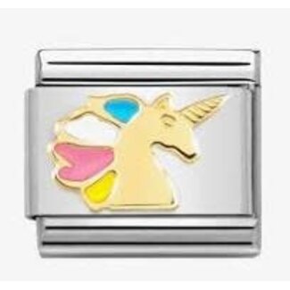 Nomination Nomination Schakel 030272/68 Composable Classic Staal met 18k Geelgoud Eenhoorn