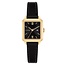 Tommy Hilfiger Tommy Hilfiger Horloge TH1782835 Mia Geelgouden Plating met Zwart Leren Band Quartz 24x22.5mm