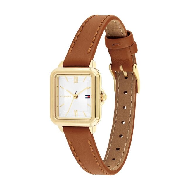 Tommy Hilfiger Tommy Hilfiger Horloge TH1782859 Mia Geelgouden Plating met Lichtbruine Band Quartz 24X22.5mm