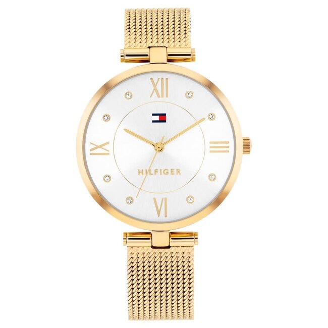 Tommy Hilfiger Tommy Hilfiger Horloge TH1782805 Ella Mesh Geelgouden Plating Quartz 34mm