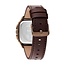 Tommy Hilfiger Tommy Hilfiger Horloge TH1792221 Herald Bruin Leren Band met Rosekleurige Wijzerplaat Quartz 37x39mm