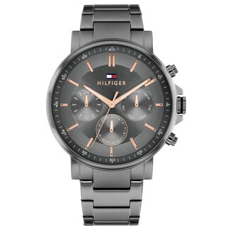 Tommy Hilfiger Tommy Hilfiger Horloge TH1710711 Tyson Grijskleurige Quartz 43mm