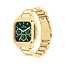 Tommy Hilfiger Tommy Hilfiger Horloge TH1792223 Herald Goudkleurige Plating met Groene Wijzerplaat Quartz 37x39mm