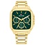 Tommy Hilfiger Tommy Hilfiger Horloge TH1792223 Herald Goudkleurige Plating met Groene Wijzerplaat Quartz 37x39mm