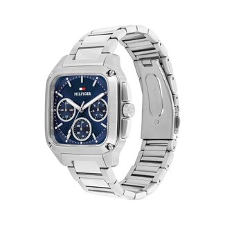 Tommy Hilfiger Tommy Hilfiger Horloge TH1792222 Herald Zilverkleurige Quartz met Blauwe Wijzerplaat 37x39mm