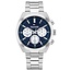 Tommy Hilfiger Tommy Hillfiger Horloge TH1710722 Hudson Zilverkleurige Quartz met Blauwe Wijzerplaat 40mm