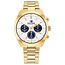 Tommy Hilfiger Tommy Hilfiger Horloge TH1710723 Hudson Goudkleurige Plating Quartz met Witte Wijzerplaat 40mm