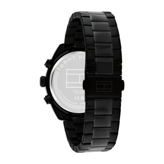 Tommy Hilfiger Tommy Hilfiger Horloge TH1710724 Hudson Zwartkleurige Quartz met Zwarte Wijzerplaat 40mm