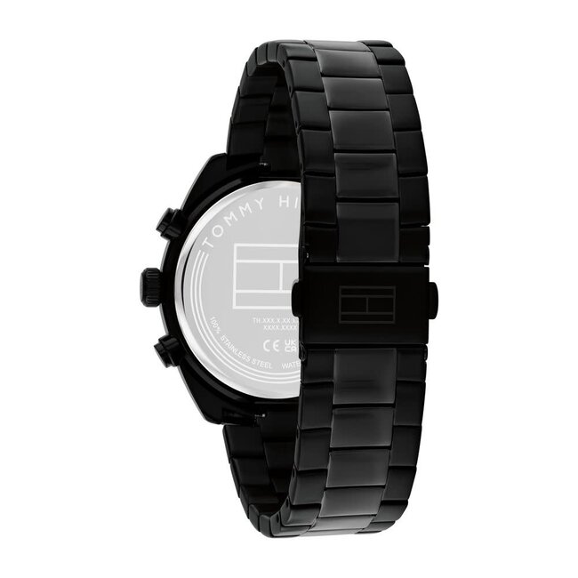 Tommy Hilfiger Tommy Hilfiger Horloge TH1710724 Hudson Zwartkleurige Quartz met Zwarte Wijzerplaat 40mm