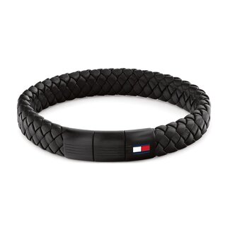 Tommy Hilfiger Tommy Hilfiger Armband TJ2790662 Jewels Rond Zwart Leer 19cm
