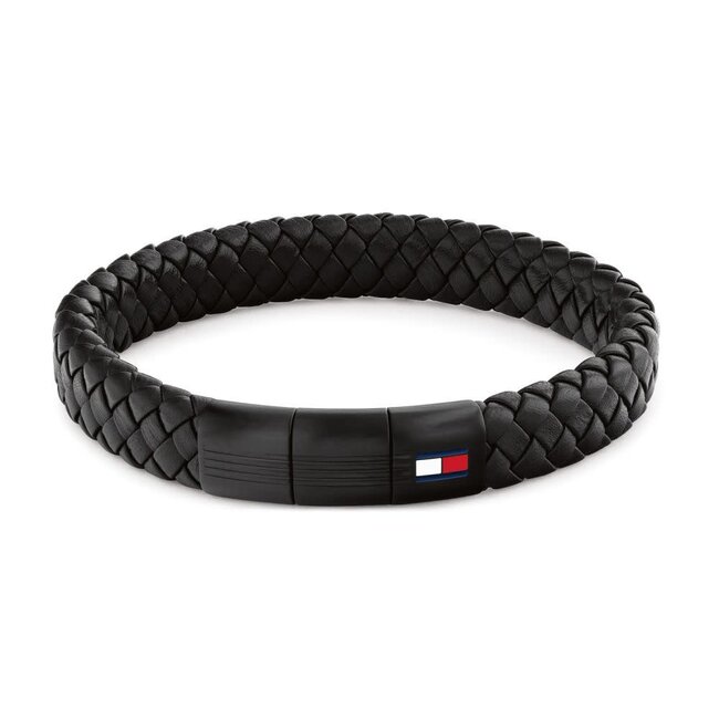 Tommy Hilfiger Tommy Hilfiger Armband TJ2790662 Jewels Rond Zwart Leer 19cm