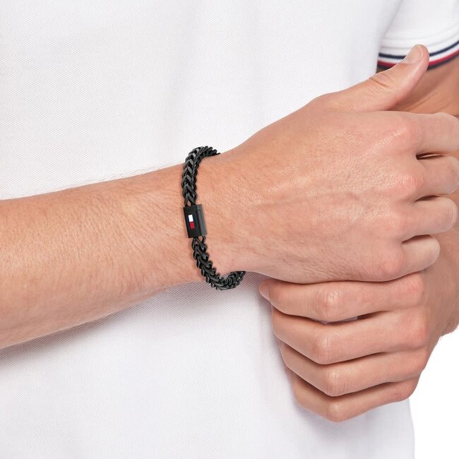 Tommy Hilfiger Tommy Hilfiger Armband TJ2790649 Jewels Zwartkleurig RVS 19cm