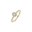 Blush Blush Ring LG1045Y/54 14k GeelGoud met Ovale Lab Grown Diamant met Kleinere Lab Grown Diamanten Maat 54