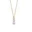 Blush Blush Collier LG3020Y 14k Geelgoud met Drie Briljant Geslepen Lab Grown Diamanten