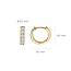 Blush Blush Oorbellen LG7031Y 14 Geelgouden Oorringen Briljant Geslepen Lab Grown Diamant 2.1mm