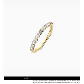 Blush Blush Ring LG1042Y/54 14k Geelgoud met Tien Pavegezette Lab Grown Diamanten